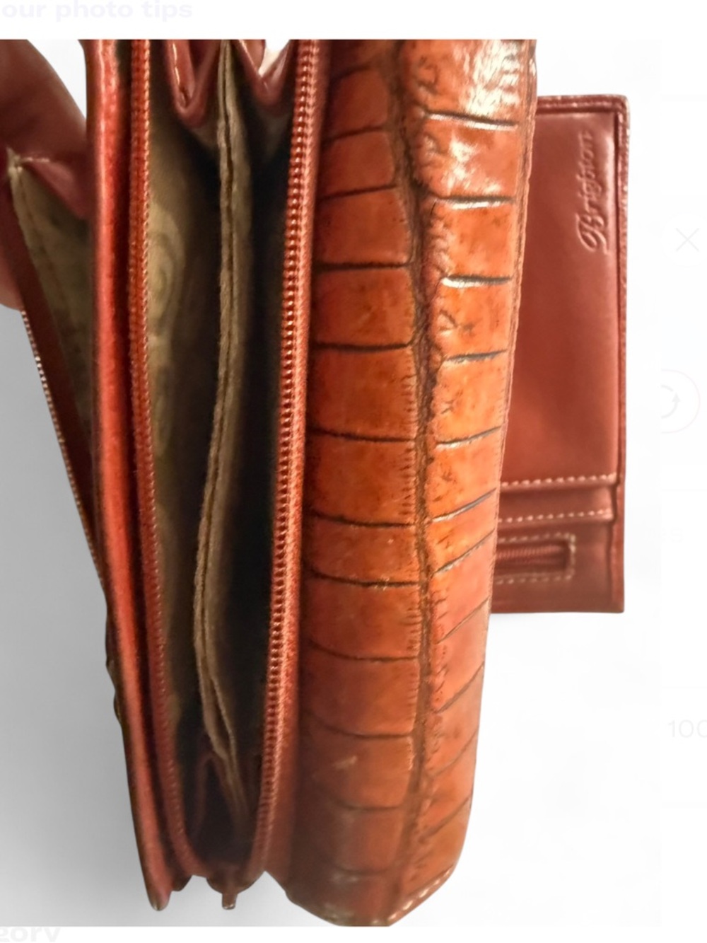 Brighton | Bags |wallet

 Women’s  Orange Croc-Texture Leather - Picture 11 of 11